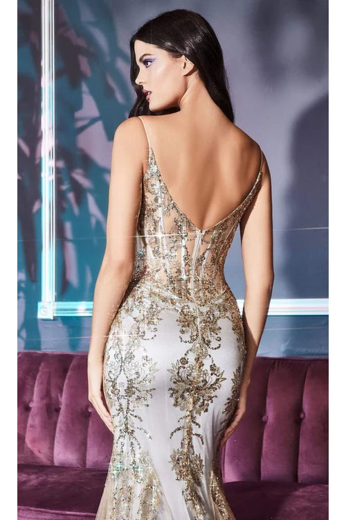 Cinderella Divine - J810 Shimmer Corset Bodice Mermaid Junior Prom Gown - Prom Dress