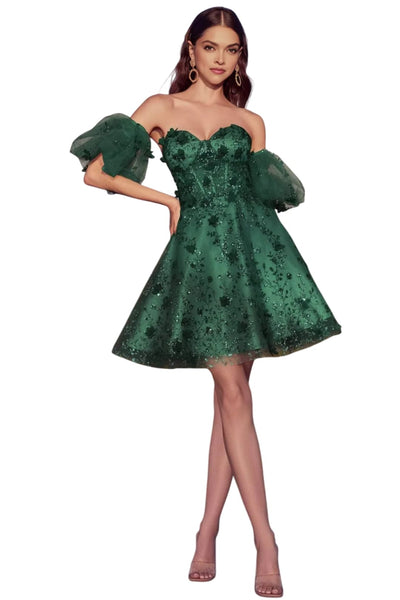 Cocktail Dress 2025 Sweetheart Corset Formal Evening Gown - Emerald / 4 - Prom