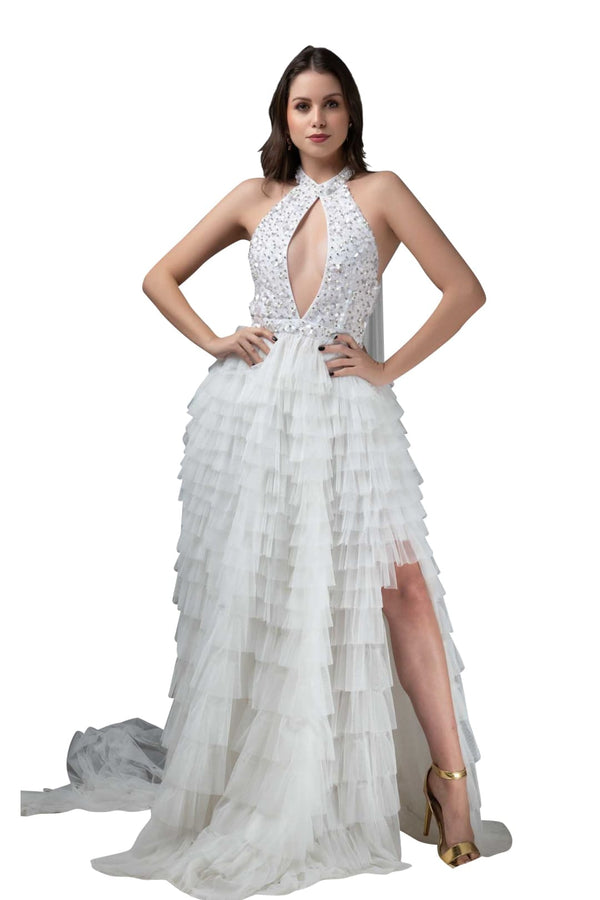 Couture Fashion Dress CF19201216 by FG - Biscotti / Dress