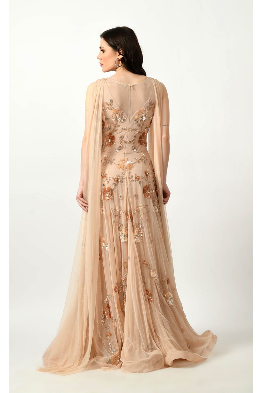 Couture Fashion Dress CF242503101 by FG - Blush / 4 - Dress