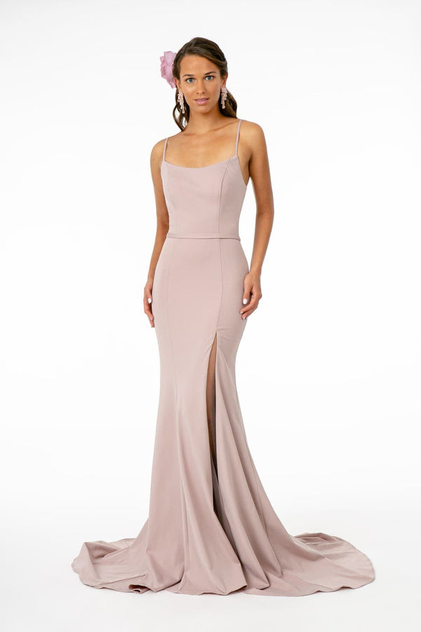 Mauve Long Mermaid Gown