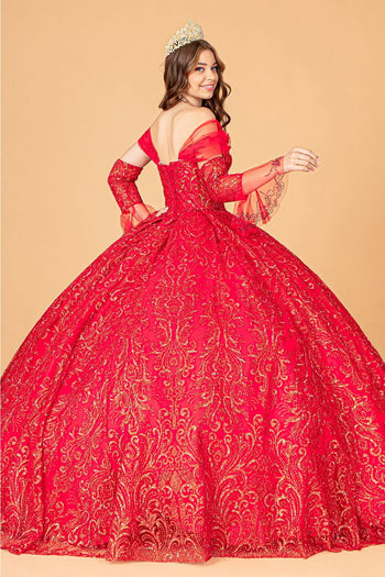 Embellished Off Shoulder Ball Gown by Elizabeth K GL3073 - Quinceanera Dresses