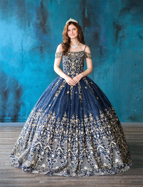 Embroidered Off-Shoulder Quinceañera Dress by Calla KY75110