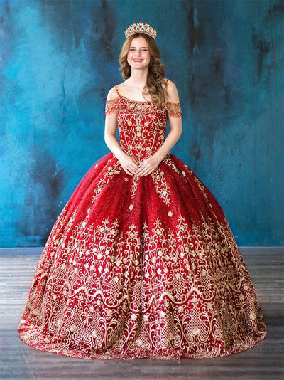 Embroidered Off-Shoulder Quinceañera Dress by Calla KY75110