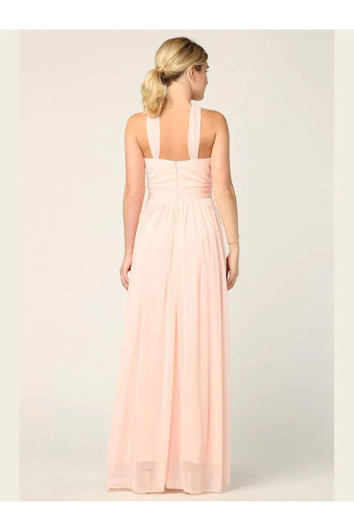 Eva USA 3206 Halter Long Bridesmaids Dress - Bridesmaids Dress