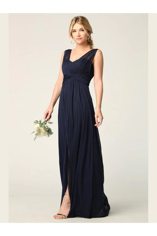 Eva USA 3342 Long Sleeveless Bridesmaids Dress - Bridesmaids Dress