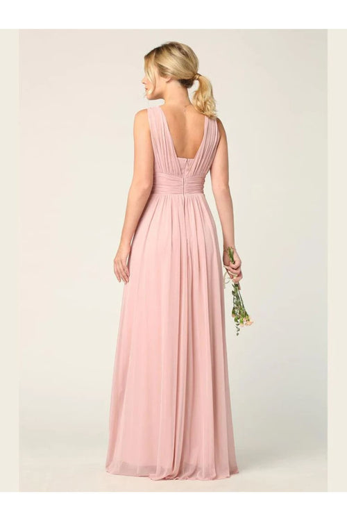 Eva USA 3342 Long Sleeveless Bridesmaids Dress - Bridesmaids Dress