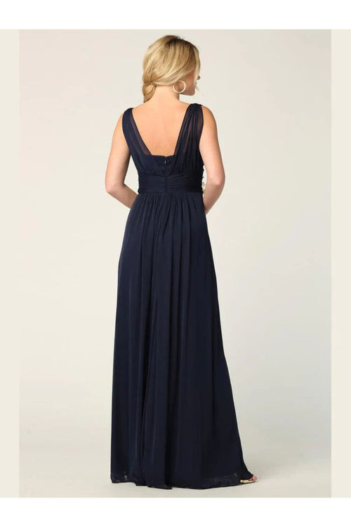 Eva USA 3342 Long Sleeveless Bridesmaids Dress - Bridesmaids Dress