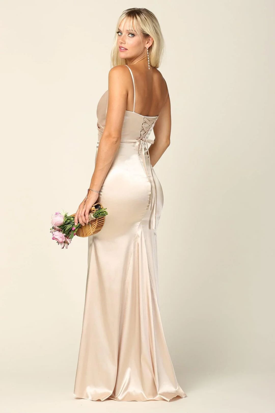Eva USA 3409 Long Spaghetti Strap Formal Dress Bridesmaids - Bridesmaids Dress