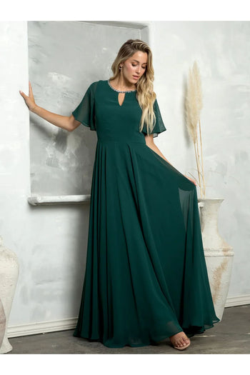 Eva USA 3468 Long Beaded Mother of the Bride Formal Dress - Mother of the Bride Dresses