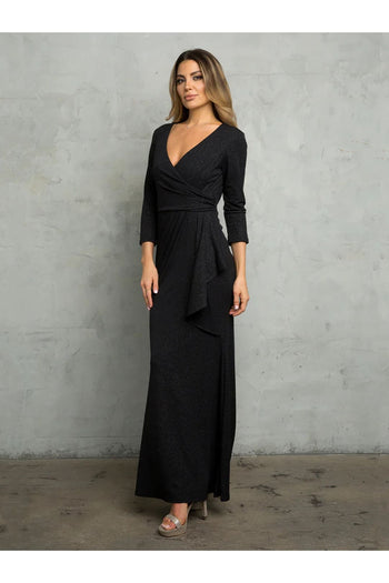 Eva USA 3472 Glitter Long Mother of the Bride Formal Dress - Mother of the Bride Dresses