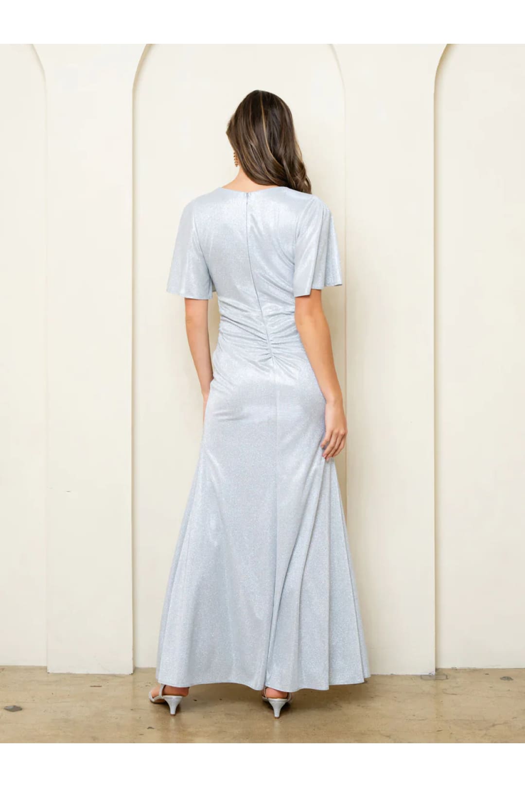 Eva USA 3521 Long Formal Metallic Evening Dress - Formal Dresses
