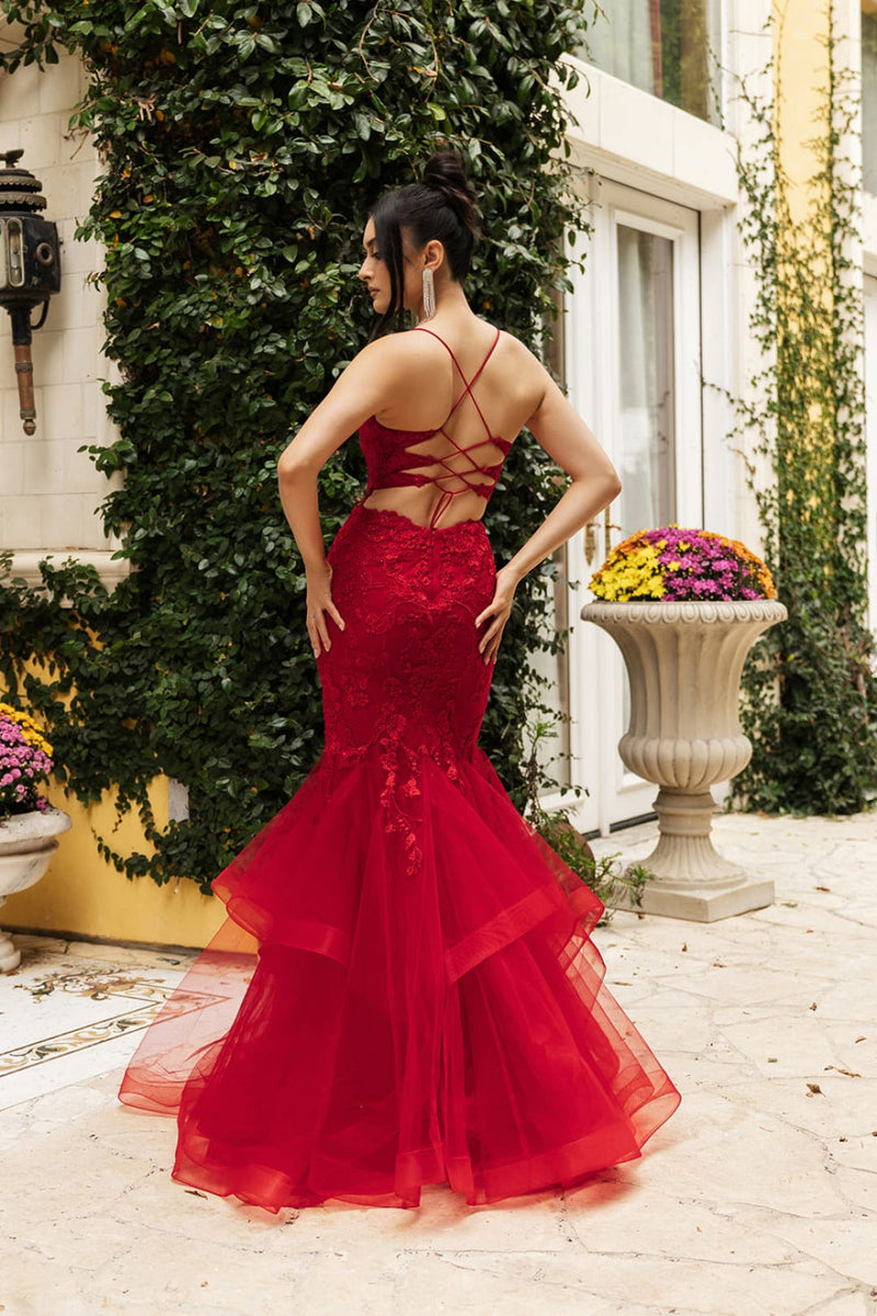 Evening Gown Sweetheart Mermaid Formal Dress By May Queen Mq2134 - RED / 10 Evening Gown Sweetheart Mermaid Formal Dress By May Queen Mq2134 - RED / 10
