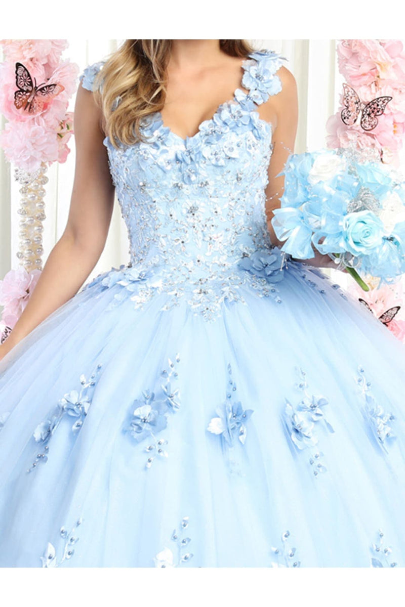 Sweet 16 Birthday Party Dress in Baby Blue Style LK157 Ball Gown