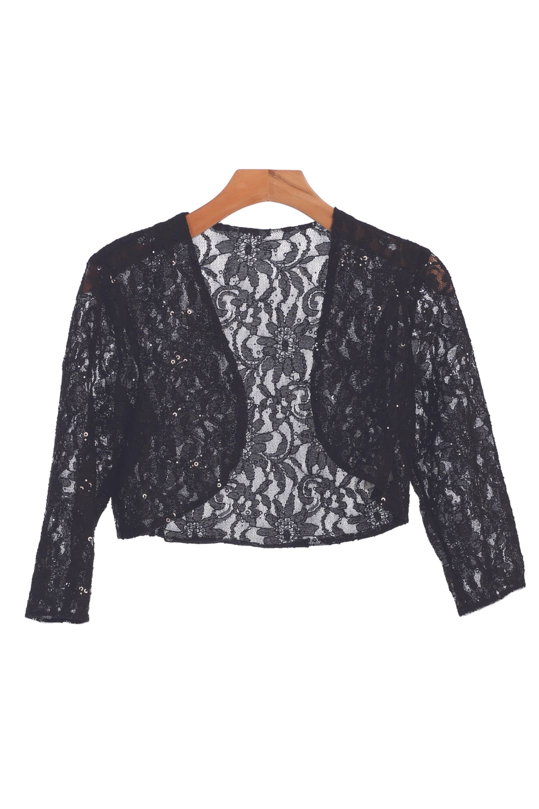 Formal Bolero Long Sleeve Lace Jacket - The Dress Outlet