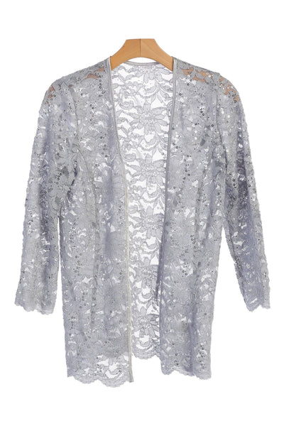 Formal Lace Scallop Edge Jacket - The Dress Outlet