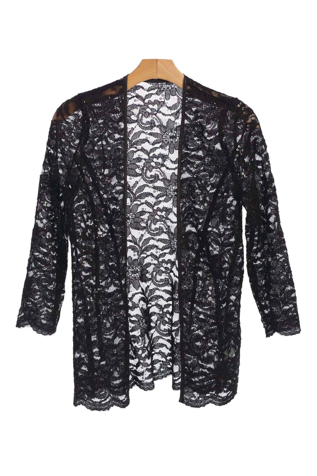 Formal Lace Scallop Edge Jacket - The Dress Outlet