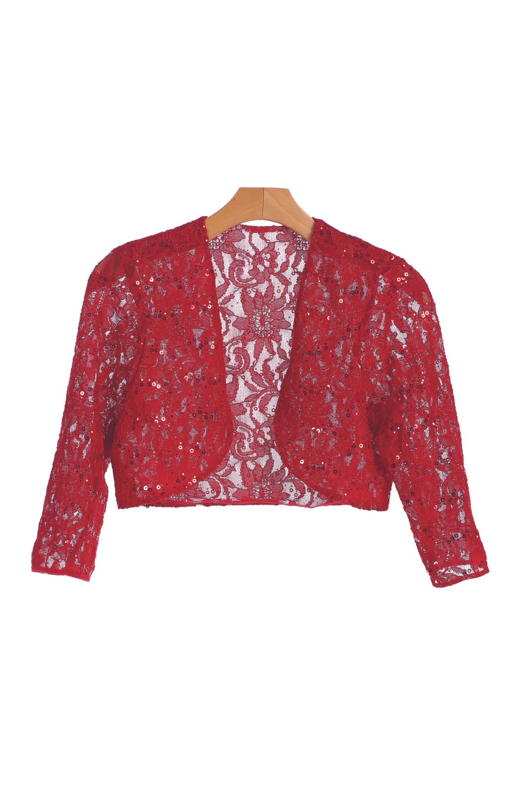 Formal Long Sleeve Lace Bolero Jacket - The Dress Outlet