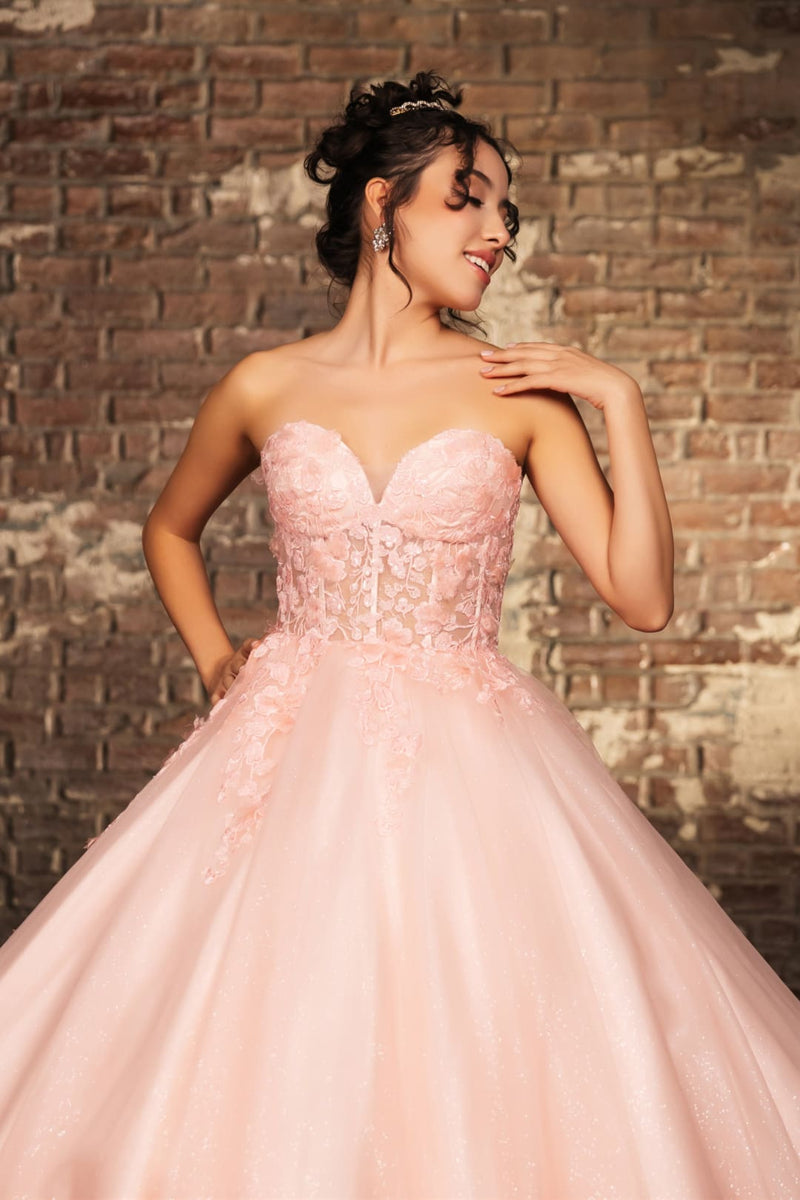 Sweet 16 Birthday Party Dress in Blush by LK243 Ball Gown