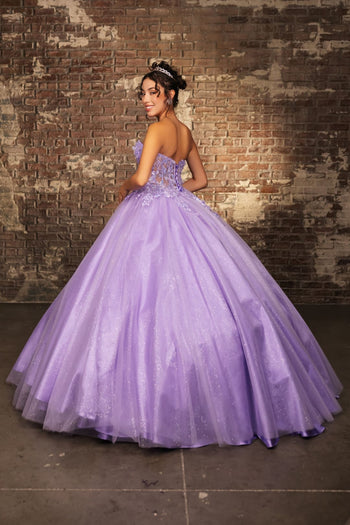 Gala Gown Sweetheart Corset Back Quinceanera Gown By Layla K LK243 - LILAC / 2 - Dress
