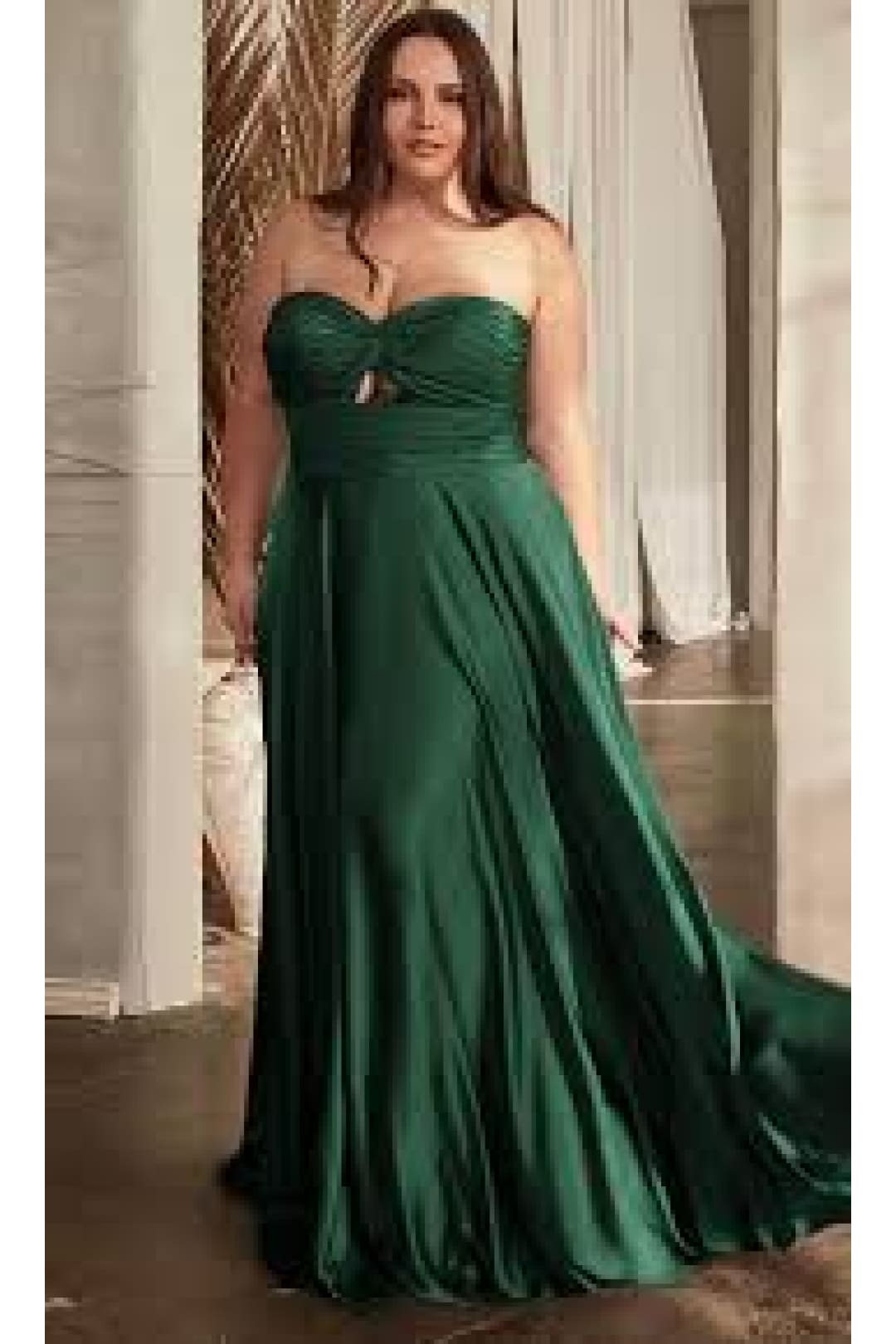 Green Christmas & Holiday Dress By Ladivine CD7496C - 16 / Green