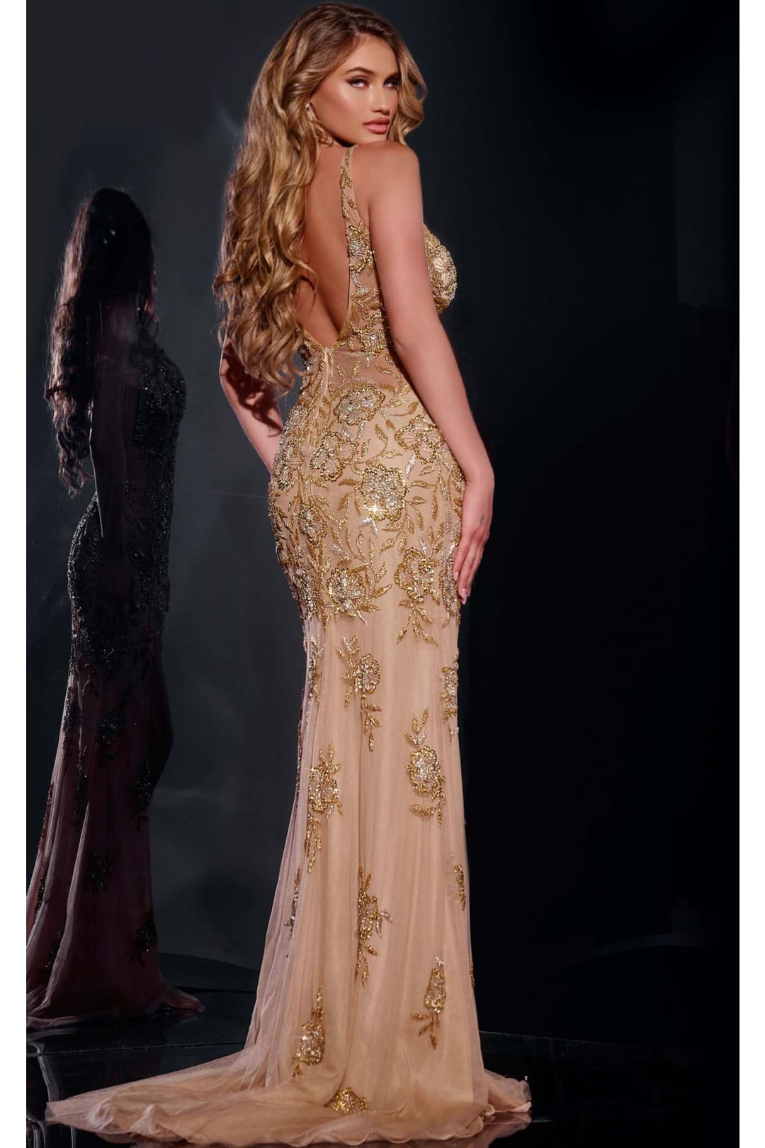 Jovani 07355 Gold