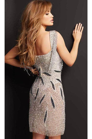 Jovani 07577 Sexy Beaded Sweetheart Prom Cocktail Dress