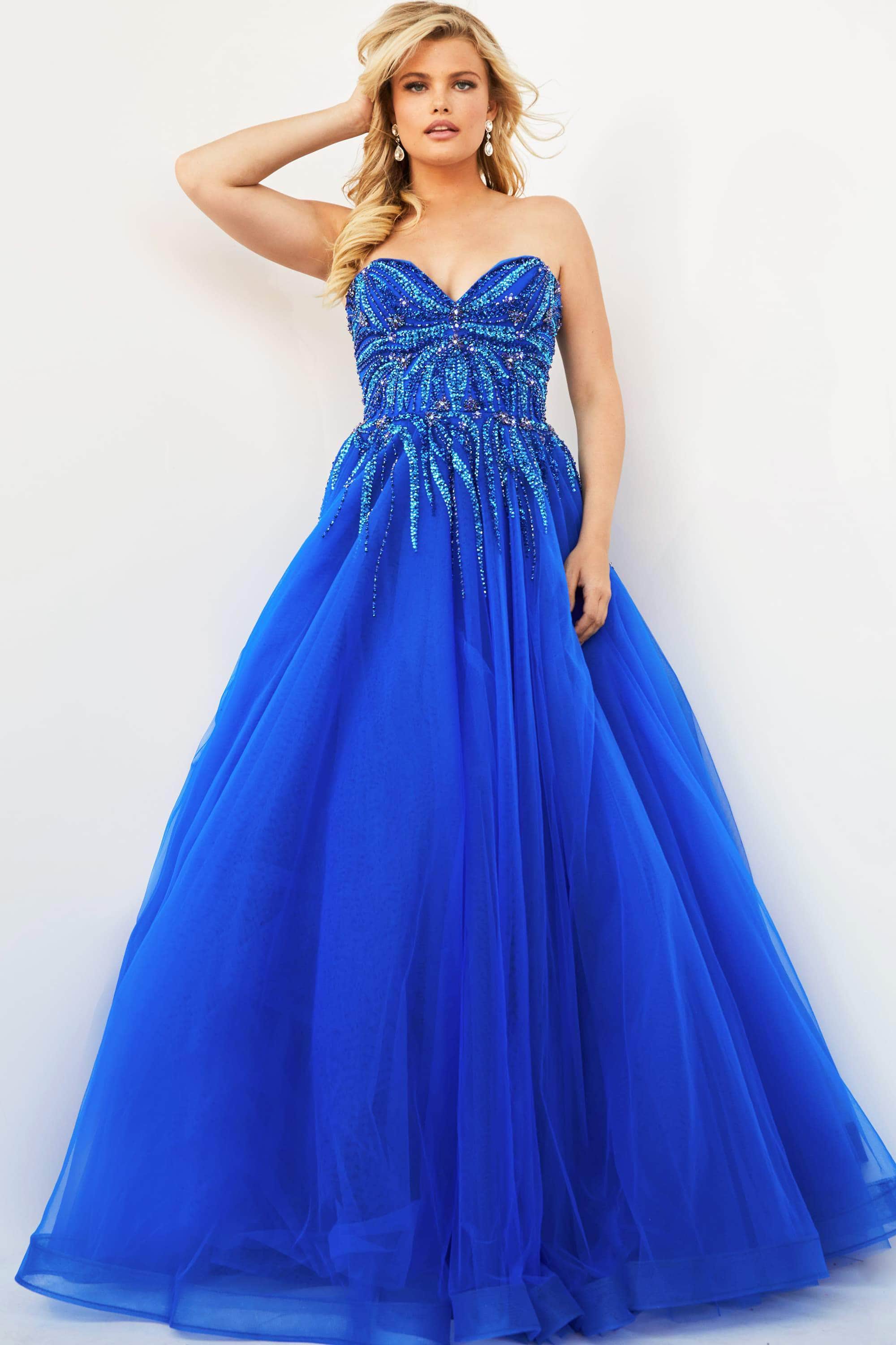 Jovani 07946 - Beaded Ballgown with Sweetheart Neckline for Prom - Prom