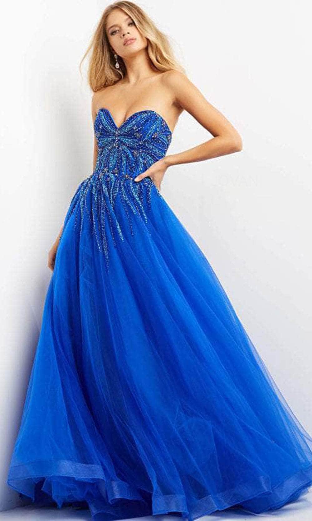 Jovani 07946 - Beaded Ballgown with Sweetheart Neckline for Prom - Prom