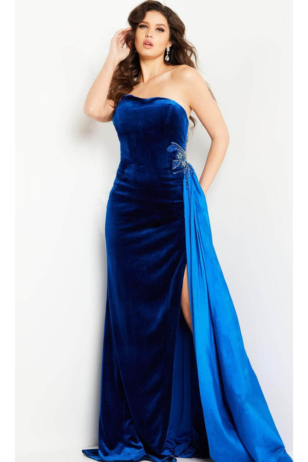 Jovani 23942 Velvet Evening Gown - Prom