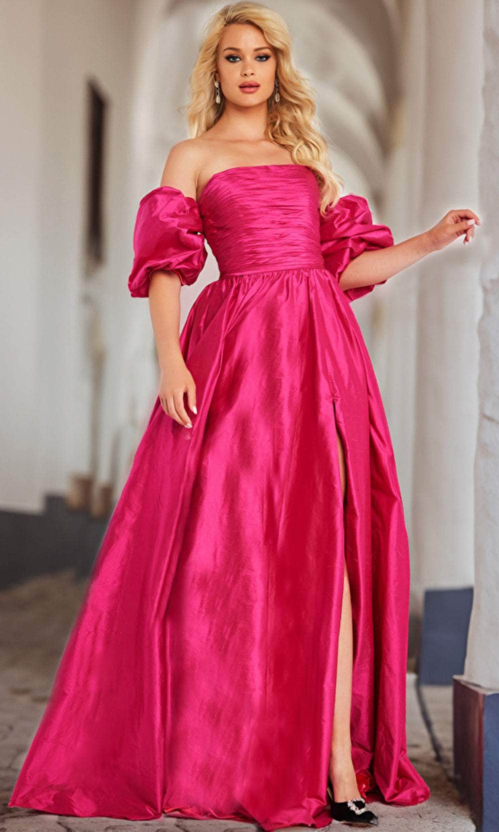 Jovani 24099 - A Stunning Taffeta A-line Gown - Prom