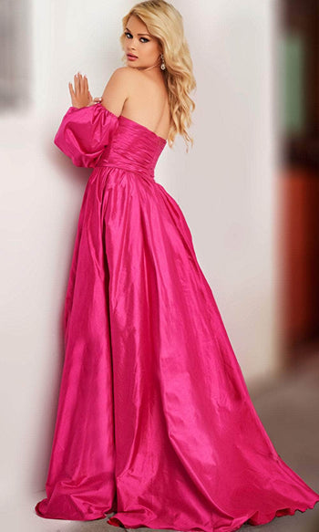 Jovani 24099 - A Stunning Taffeta A-line Gown - Prom