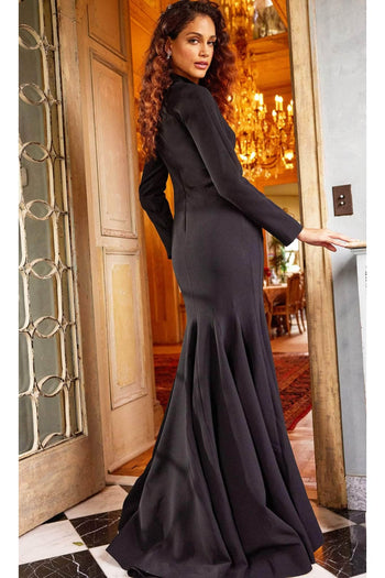 Jovani 24296 - Trumpet Evening Dress with High Neck - Prom