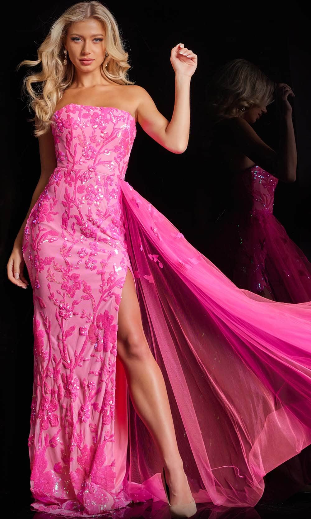 Jovani 26134 Sheath Prom Dress with Sequins - Prom