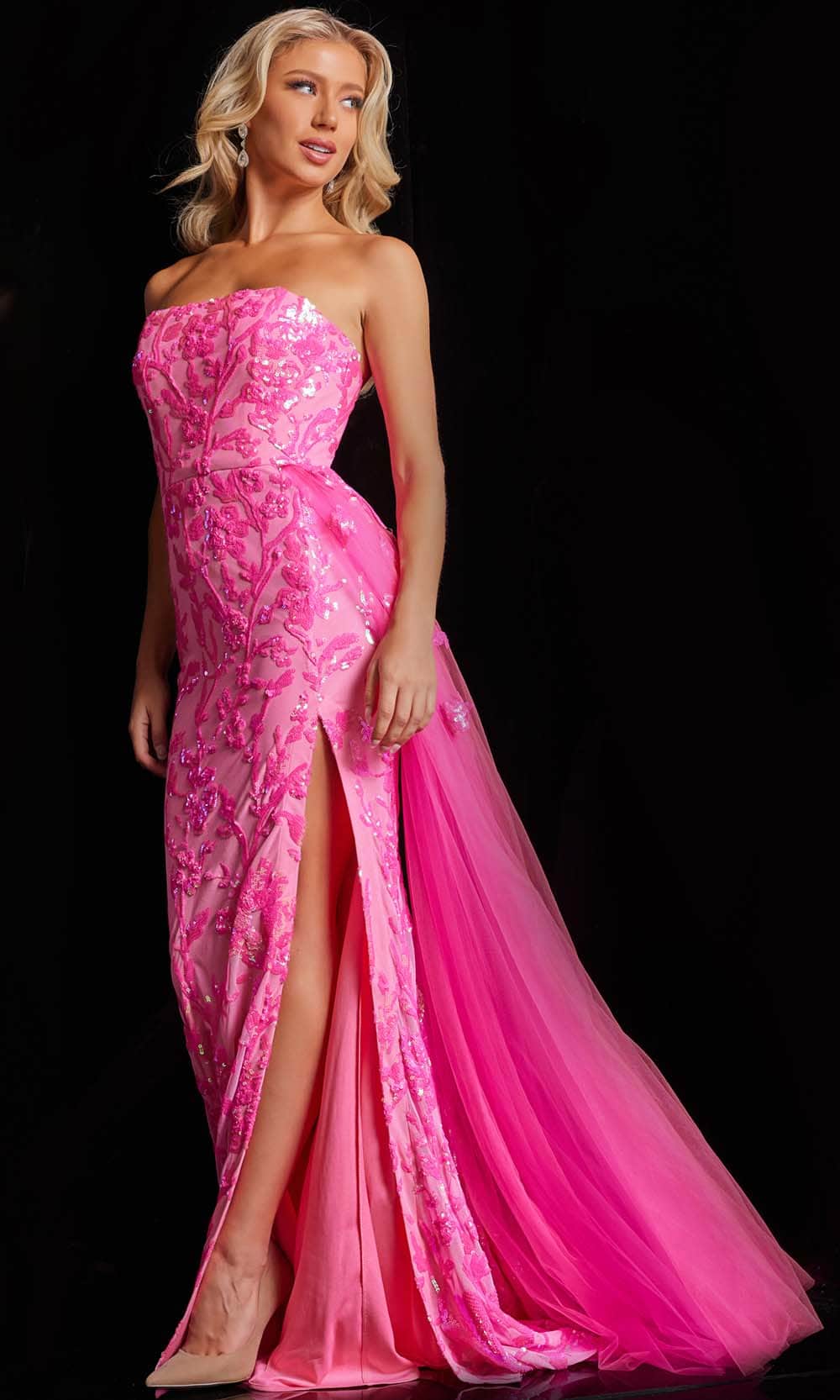 Jovani 26134 Sheath Prom Dress with Sequins - Prom