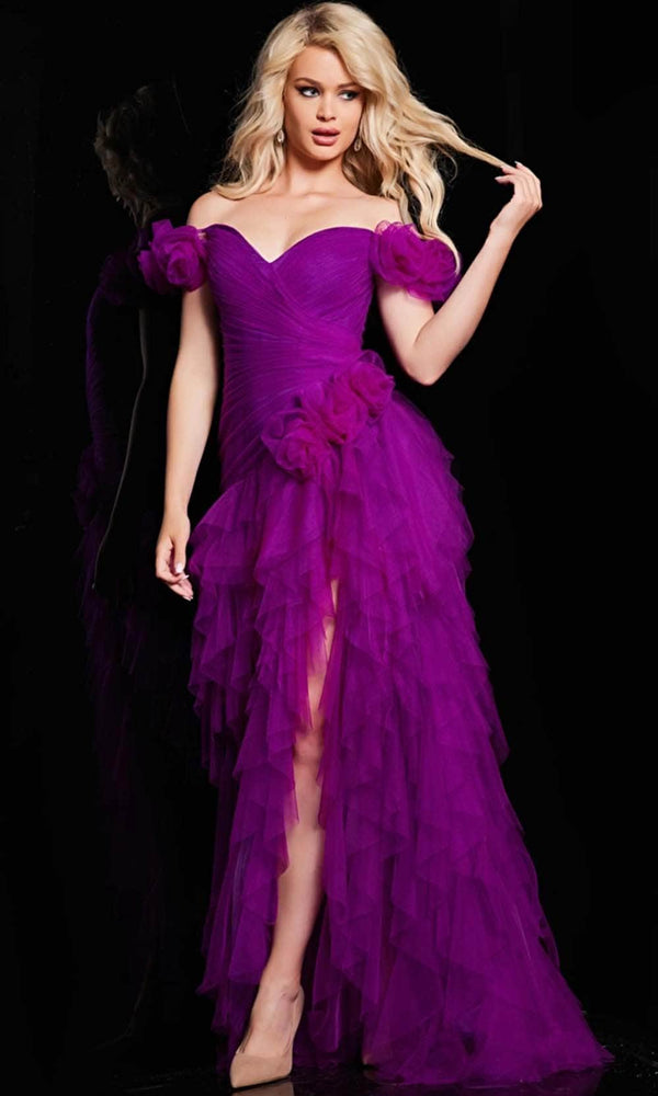 Jovani 26312 - Off-Shoulder Glamorous Prom Gown - Prom