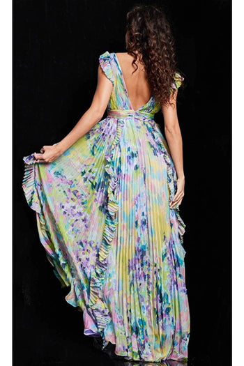 Jovani 34412 Stunning Floral Print Long Dress - Prom