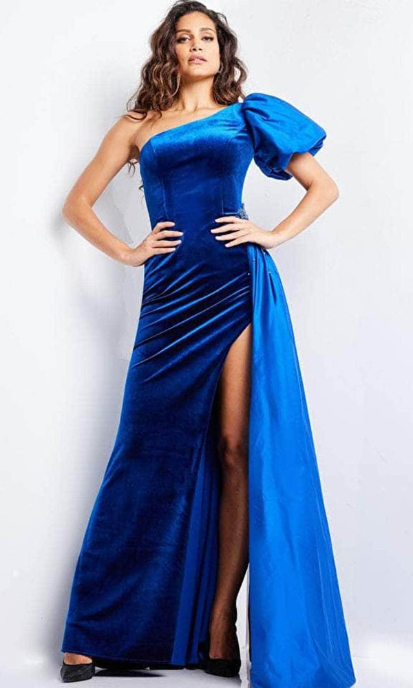 Jovani 36878 - Asymmetric Sheath Evening Gown - Prom
