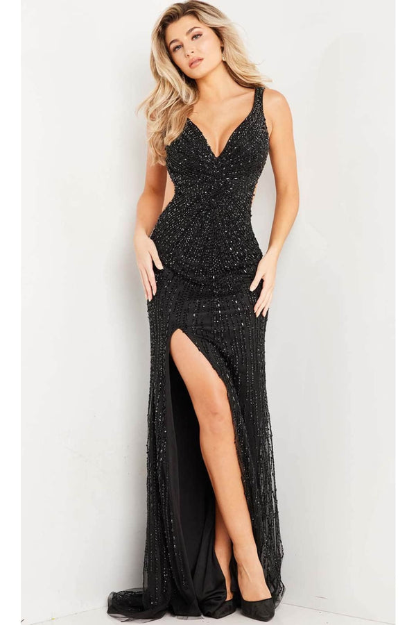 Jovani 37081 - Sleeveless Fitted Bodice Evening Dress - Prom