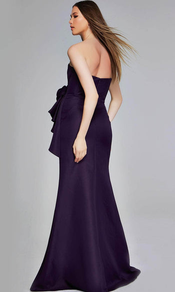 Jovani 40592 - Straight-Across Evening Gown with a Structured Corset Bodice - Prom