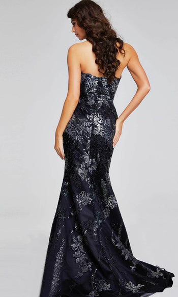 Jovani 40604 - Strapless Prom Gown with Sequin Embellishments - Prom
