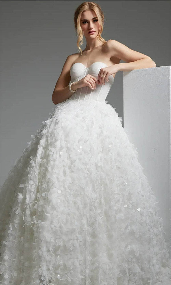 Jovani JB26295 - Paillette A-Line Bridal Gown - Prom