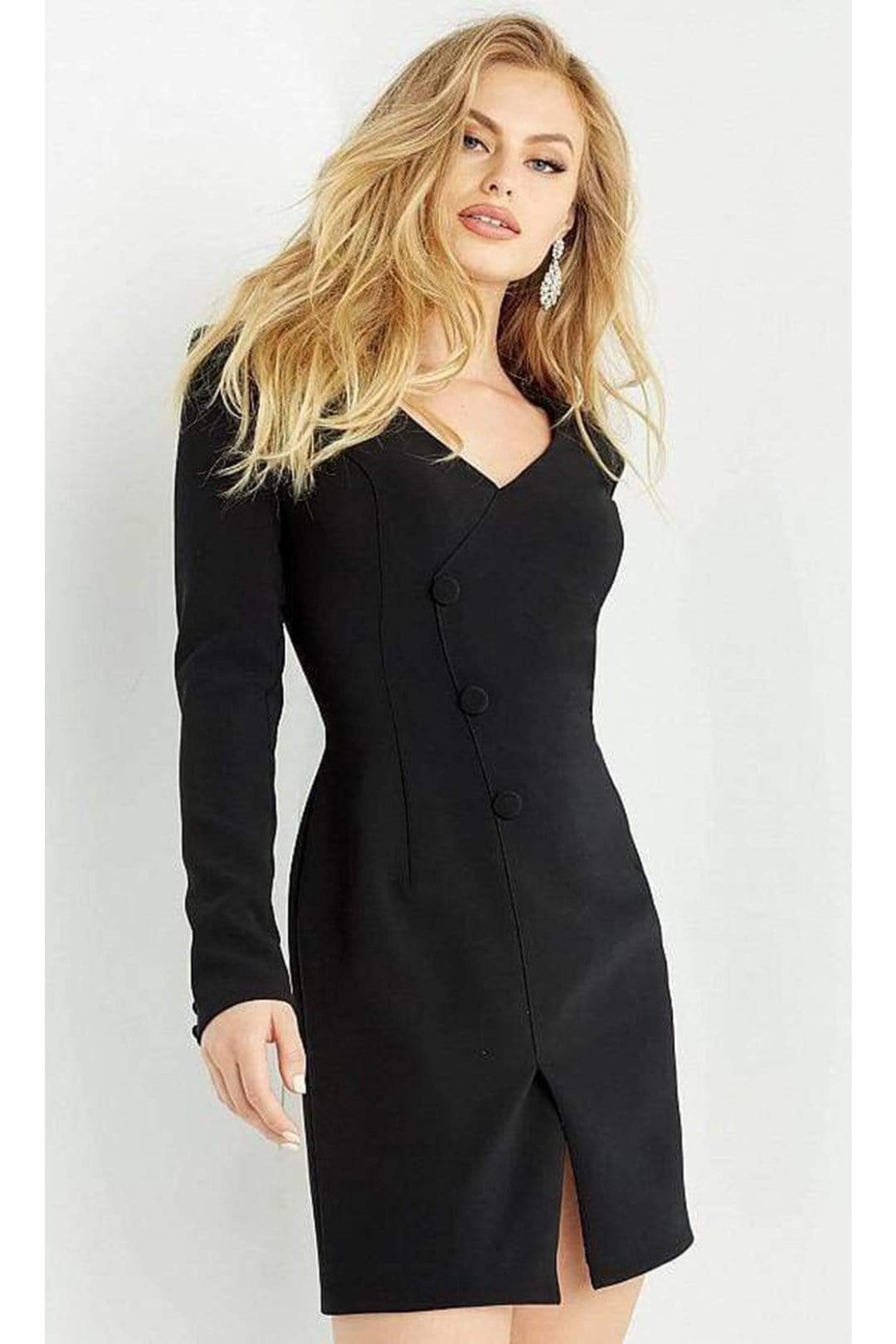 Jovani M03460 - V-Neck Short Suit Dress - Prom