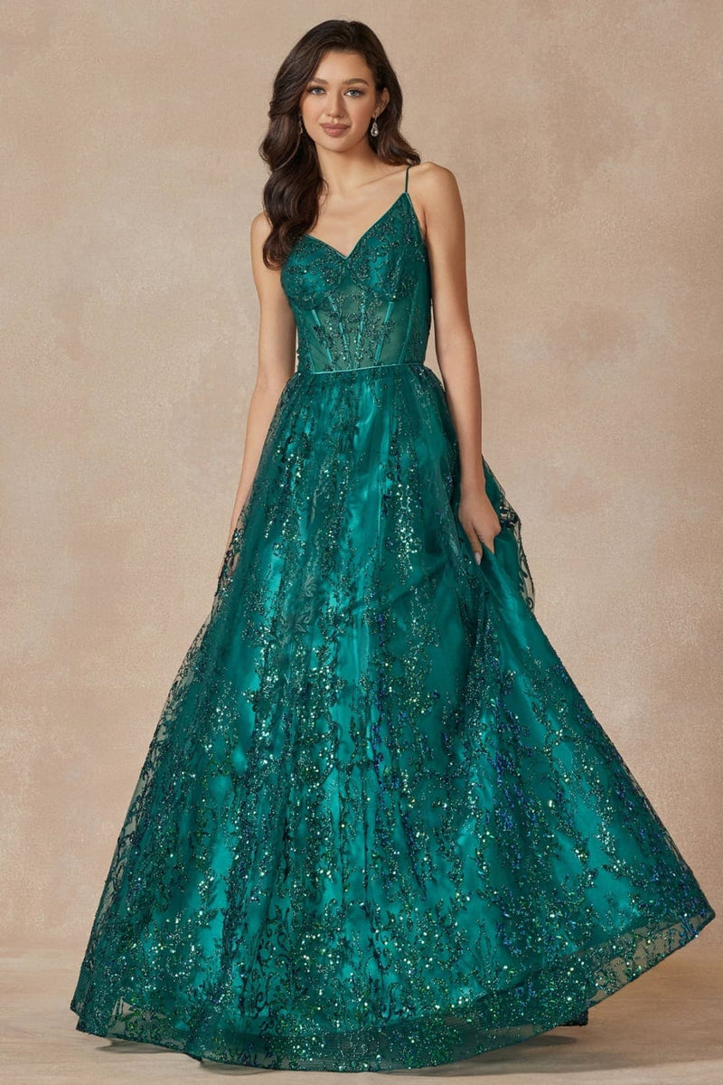 Juliet 2414 Aline Glitter Formal Evening Gown Formal Dress Shops