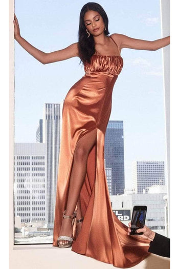 Ladivine BD108 - Satin Fitted Affordable Prom Gown - Prom