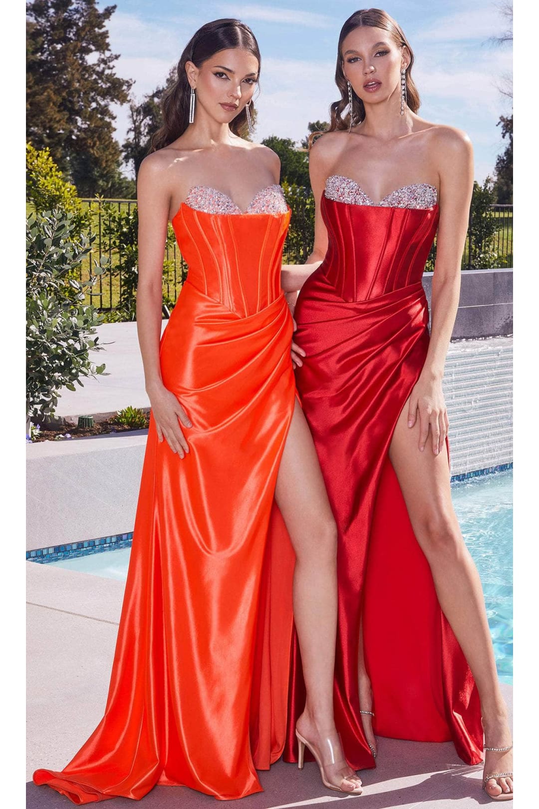 Ladivine CD283 - Sweetheart Sheath Prom Gown - Prom