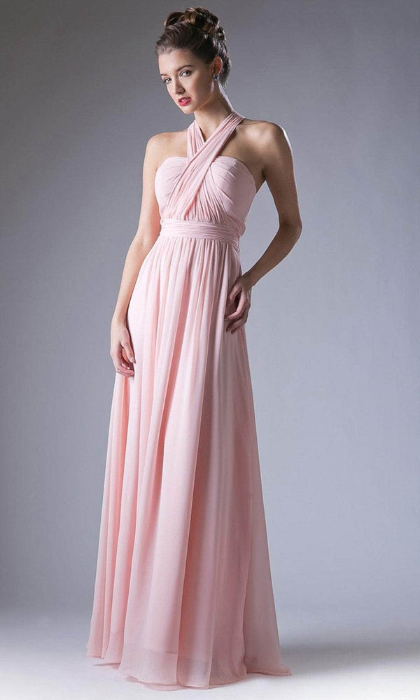 Ladivine CF055 - Versatile Neck Chiffon Evening Gown - Prom