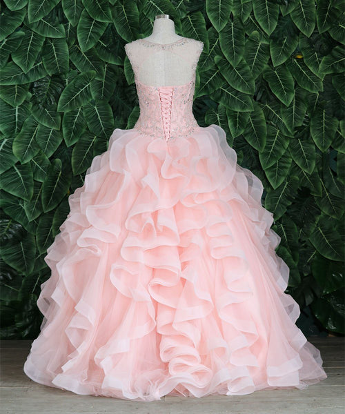Layered Sleeveless Illusion Quinceanera Dress by Calla KY79288