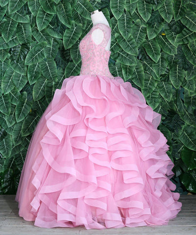 Layered Sleeveless Illusion Quinceanera Dress by Calla KY79288