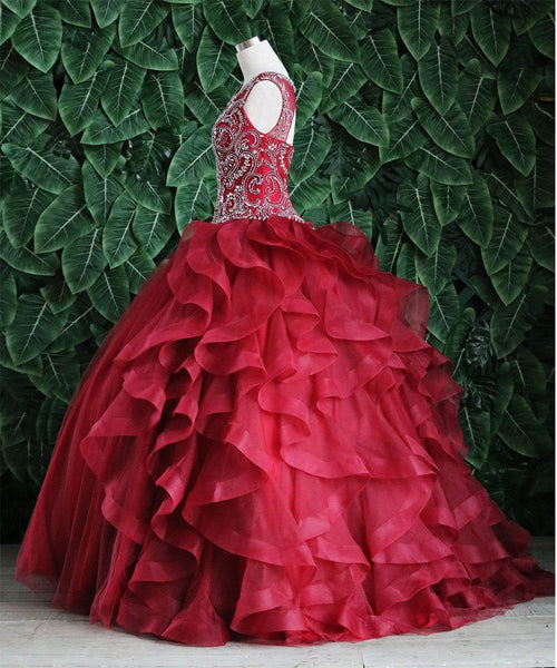 Layered Sleeveless Illusion Quinceanera Dress by Calla KY79288